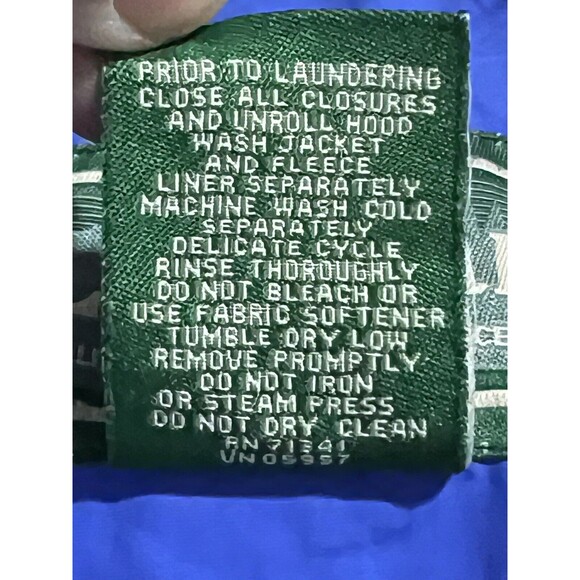 VTG LL Bean Blue Soft Shell Light‎ Windbreaker Jacket Sz. Large Regular - Picture 5 of 7